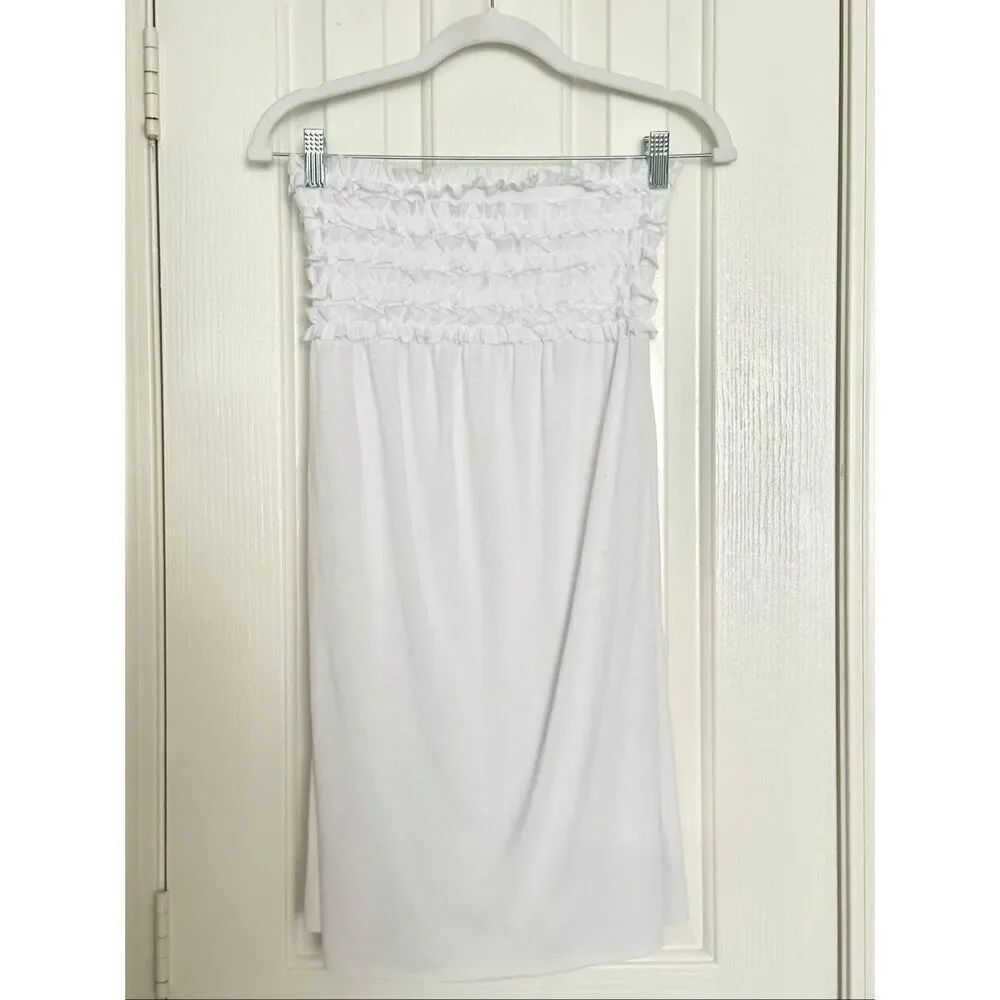 Y2K Victoria’s Secret white extra small beach cover-up